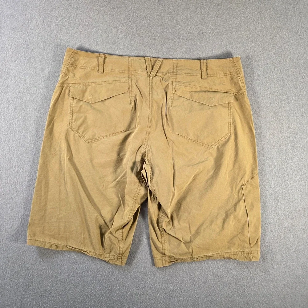 Arcteryx Shorts Mens 38 Khaki Stowe Cargo Pocket Cotton Blend Hiking Bird 12